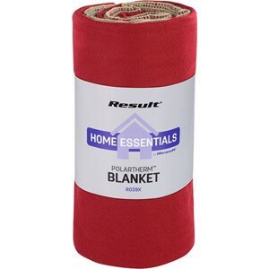 Result Winter Essentials Jemná rychleschnoucí flísová deka s úpravou proti plstnatění Barva: červená rokoko, Velikost: 175 x 140 cm RT39