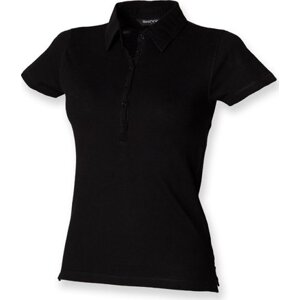 SF Women Dámská střečová polokošile s krátkým rukávem SF Woman Barva: Černá, Velikost: XL SF42