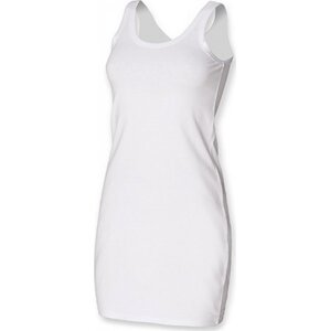 SF Women Strečové tričko-šaty SF Woman Barva: Bílá, Velikost: L SF104