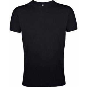 Sol's Přiléhavé pánské tričko Regent Fit 100% bavlna Barva: Černá, Velikost: L L149