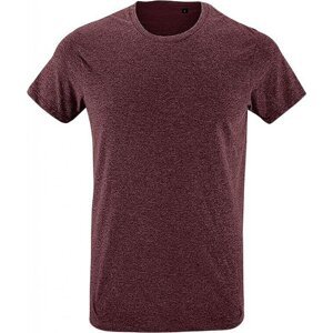 Sol's Přiléhavé pánské tričko Regent Fit 100% bavlna Barva: červená melír, Velikost: L L149