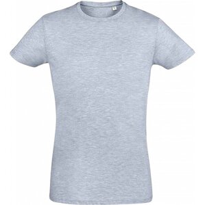 Sol's Přiléhavé pánské tričko Regent Fit 100% bavlna Barva: šedý melír, Velikost: L L149