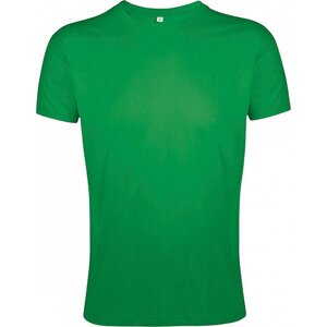 Sol's Přiléhavé pánské tričko Regent Fit 100% bavlna Barva: zelená výrazná, Velikost: L L149