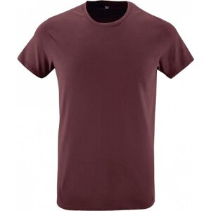 Sol's Přiléhavé pánské tričko Regent Fit 100% bavlna Barva: červená tmavá, Velikost: L L149