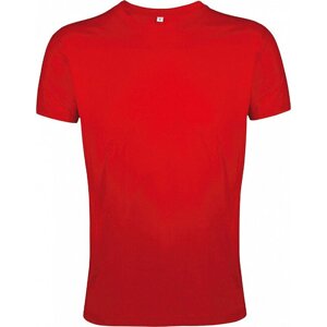 Sol's Přiléhavé pánské tričko Regent Fit 100% bavlna Barva: Červená, Velikost: M L149