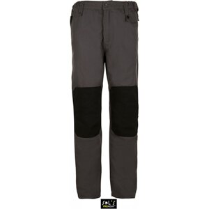 Sol's ProWear Pánské pracovní kalhoty Metal Pro Barva: šedá tmavá - černá, Velikost: 3XL (52) LP01560