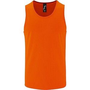 Pánské sportovní tílko Sol's 100% polyester Barva: oranžová neonová, Velikost: 3XL L02073