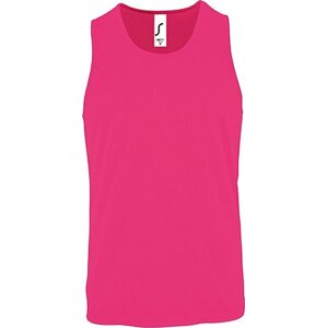Pánské sportovní tílko Sol's 100% polyester Barva: růžová neonová, Velikost: XL L02073