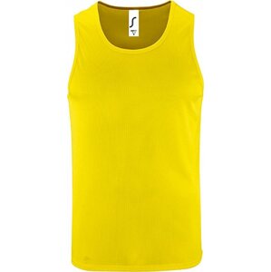 Pánské sportovní tílko Sol's 100% polyester Barva: žlutá neonová, Velikost: 3XL L02073