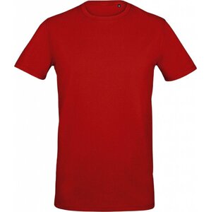 Sol's Pánské vypasované slim-fit tričko Millenium 5% elastan 190 g/m Barva: Červená, Velikost: L L02945