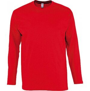 Sol's Pánské tričko Monarch s dlouhým rukávem Barva: Červená, Velikost: 3XL L241