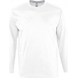Sol's Pánské tričko Monarch s dlouhým rukávem Barva: Bílá, Velikost: XL L241