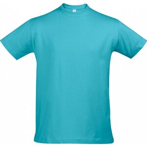 Sol's Pánské bavlněné tričko Imperial vysoká gramáž Barva: modrá atolová, Velikost: S L190
