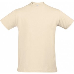 Sol's Pánské bavlněné tričko Imperial vysoká gramáž Barva: béžová krémová, Velikost: L L190