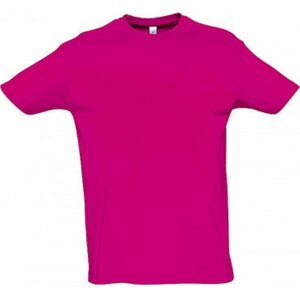Sol's Pánské bavlněné tričko Imperial vysoká gramáž Barva: Růžová fuchsiová, Velikost: L L190