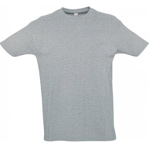 Sol's Pánské bavlněné tričko Imperial vysoká gramáž Barva: šedá melange, Velikost: 3XL L190