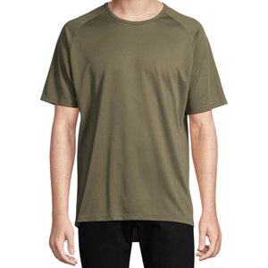 Sol's Sportovní tričko s raglánovými rukávy s kulatým zadním dílem Barva: zelená vojenská, Velikost: M L198