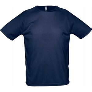 Sol's Sportovní tričko s raglánovými rukávy s kulatým zadním dílem Barva: modrá námořní, Velikost: L L198