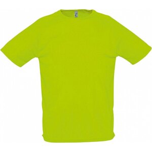 Sol's Sportovní tričko s raglánovými rukávy s kulatým zadním dílem Barva: zelená neonová, Velikost: L L198