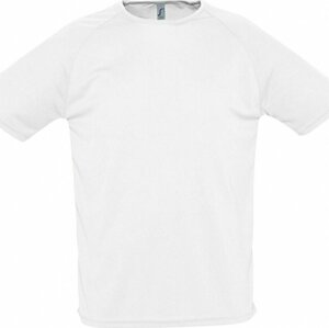 Sol's Sportovní tričko s raglánovými rukávy s kulatým zadním dílem Barva: Bílá, Velikost: M L198