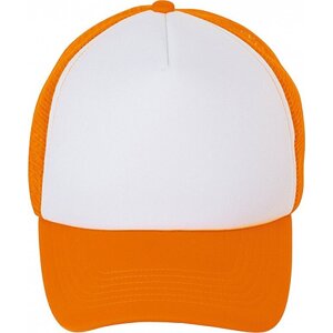 Sol's Kšiltovka s pěnovým kšiltem a nastavitelným zapínáním Barva: bílá - oranžová neonová L01668