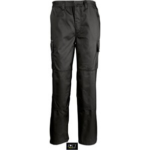 Sol's ProWear Pracovní kapsáčové kalhoty s chrániči kolen Barva: Černá, Velikost: 4XL (54) LP80600