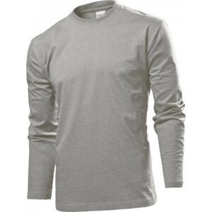 Stedman® Pohodlné triko Stedman s dlouhým rukávem, eko-bavlna, 185 g/m Barva: šedá  melír, Velikost: 3XL S290