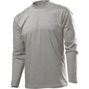 Stedman® Pánské Oeko-Tex tričko Stedman s dlouhým rukávem 160g/m Barva: šedá  melír, Velikost: L S240