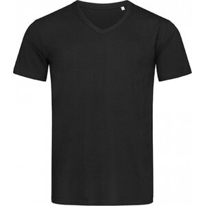 Stedman® Bavlněné tričko Ben s výstřihem do véčka Barva: Černá, Velikost: XXL S9010