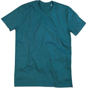 Organické tričko James s krátkým rukávem, kulatý výstřih, Stedman Barva: modrá azurová, Velikost: S S9200