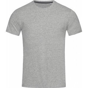 Stedman® Vypasované pánské tričko Clive s úzkými lemy, elastan 5 %, 170 g/m Barva: šedá  melír, Velikost: XXL