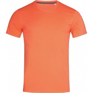 Stedman® Vypasované pánské tričko Clive s úzkými lemy, elastan 5 %, 170 g/m Barva: oranžová lososová, Velikost: XXL