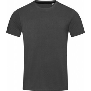 Stedman® Vypasované pánské tričko Clive s úzkými lemy, elastan 5 %, 170 g/m Barva: šedá tmavá, Velikost: XXL