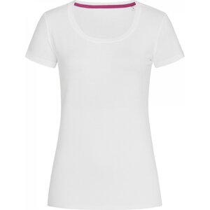 Stedman® Módní strečové dámské tričko Claire se širokým výstřihem Barva: Bílá, Velikost: XXL S9700