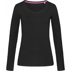 Stedman® Přiléhavé slim-fit tričko Claire s dlouhým rukávem Barva: Černá, Velikost: L S9720