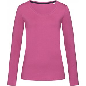 Stedman® Přiléhavé slim-fit tričko Claire s dlouhým rukávem Barva: Růžová, Velikost: L S9720