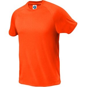 Starworld Prodyšné sportovní tričko z mikro polyesteru Barva: oranžová fluorescentní, Velikost: XXL SW300