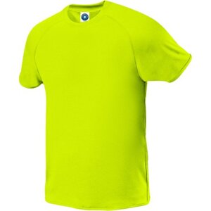 Starworld Prodyšné sportovní tričko z mikro polyesteru Barva: žlutá fluorescentní, Velikost: L SW300