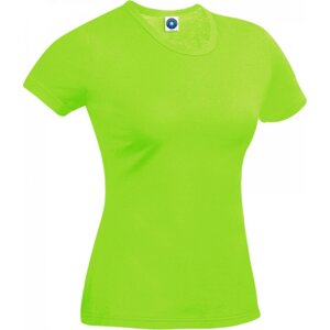 Starworld Základní dámské fitness tričko s UV ochranou 100 % polyester Barva: zelená fluorescentní, Velikost: M SW404