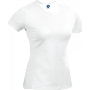 Starworld Základní dámské fitness tričko s UV ochranou 100 % polyester Barva: Bílá, Velikost: XL SW404