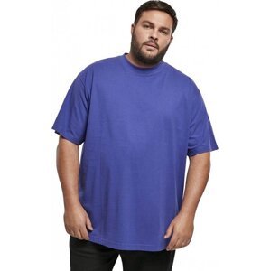 Prodloužené bavlněné rovné pánské triko Urban Classics 180 g/m Barva: modrofialová, Velikost: 4XL
