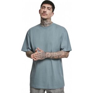 Prodloužené bavlněné rovné pánské triko Urban Classics 180 g/m Barva: Modrá, Velikost: XL