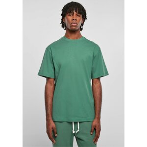 Prodloužené bavlněné rovné pánské triko Urban Classics 180 g/m Barva: zelená listová, Velikost: 3XL