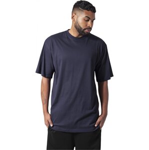 Prodloužené bavlněné rovné pánské triko Urban Classics 180 g/m Barva: modrá námořní, Velikost: 3XL