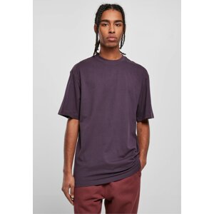 Prodloužené bavlněné rovné pánské triko Urban Classics 180 g/m Barva: purplenight, Velikost: L