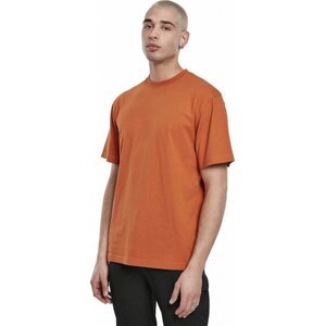Prodloužené bavlněné rovné pánské triko Urban Classics 180 g/m Barva: červená zrzavá, Velikost: XL