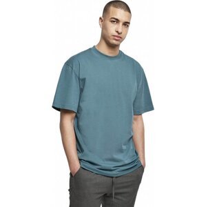 Prodloužené bavlněné rovné pánské triko Urban Classics 180 g/m Barva: modrá petrolejová, Velikost: XL