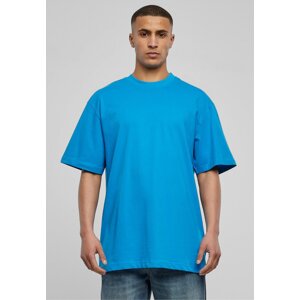 Prodloužené bavlněné rovné pánské triko Urban Classics 180 g/m Barva: Tyrkysová, Velikost: 4XL