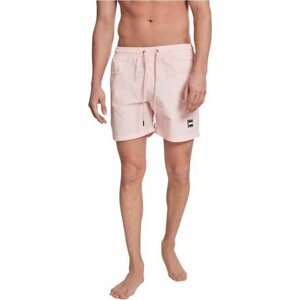 Barevné pánské plavky šortky s kontrastní šňůrkou Urban Classics Barva: Růžová, Velikost: 3XL