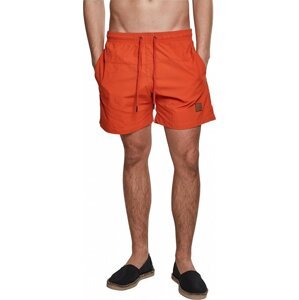 Barevné pánské plavky šortky s kontrastní šňůrkou Urban Classics Barva: rust orange, Velikost: L